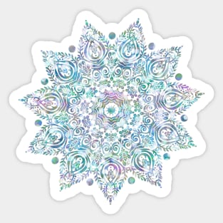 Pretty Metallic Mandala V Sticker